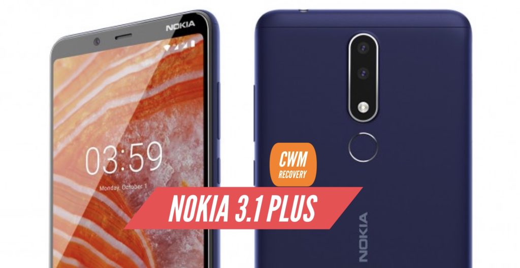 CWM Nokia 3.1 Plus